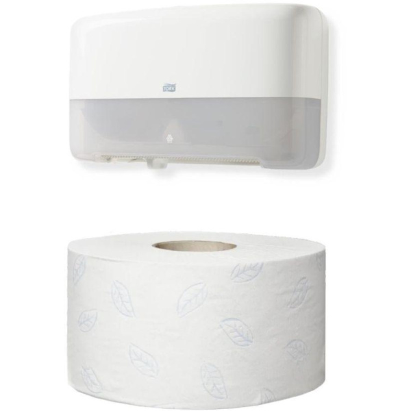 Бумага туалетная д/дисп Торк T2 Комфорт в мини-рул2слбелвтор170м12рул120231