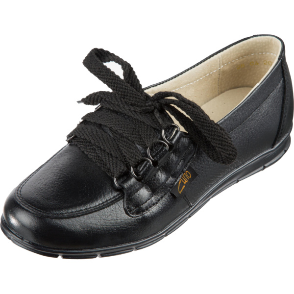 Полуботинки Танго жен.на шнурках, цв.черн.(4504л)(р.38)