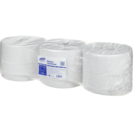 Бумага туалетная д/дисп Luscan Professional 2сл бел втор втул 250м 6рул/уп