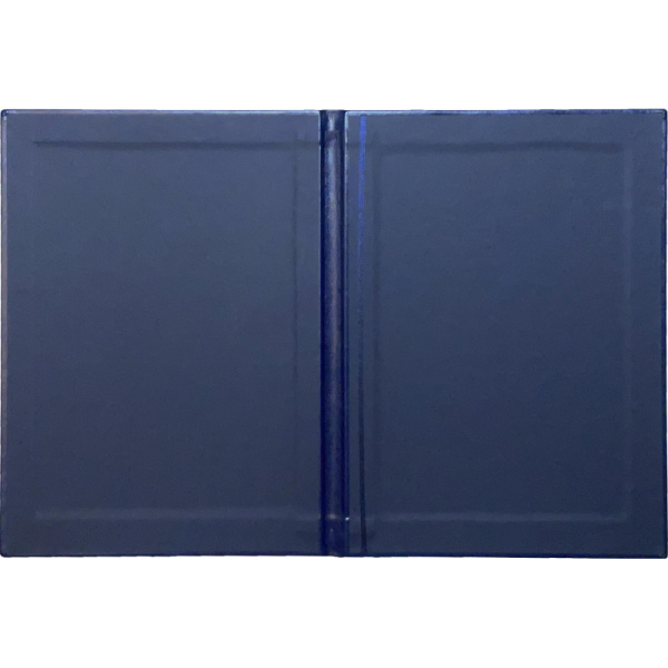 Папка адресная НЕБРАСКА, синий, выклейка диз. бумага, А4