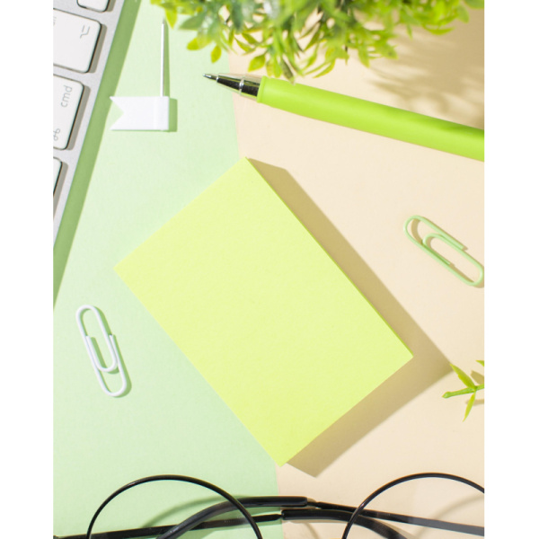 Стикеры Attache Selection с клеев. краем 76х51, неон, зеленый 100л