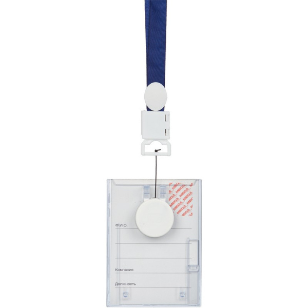 Бейдж Promega office вертикальный с рулеткой, 74х105T-678V