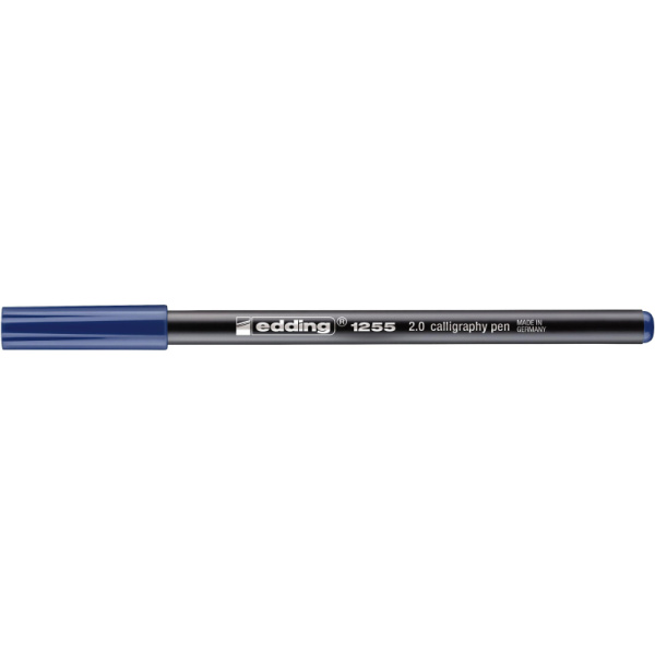 Фломастер для каллиграфии Edding E-1255 calligraphy pen 2.0 син-стал_017