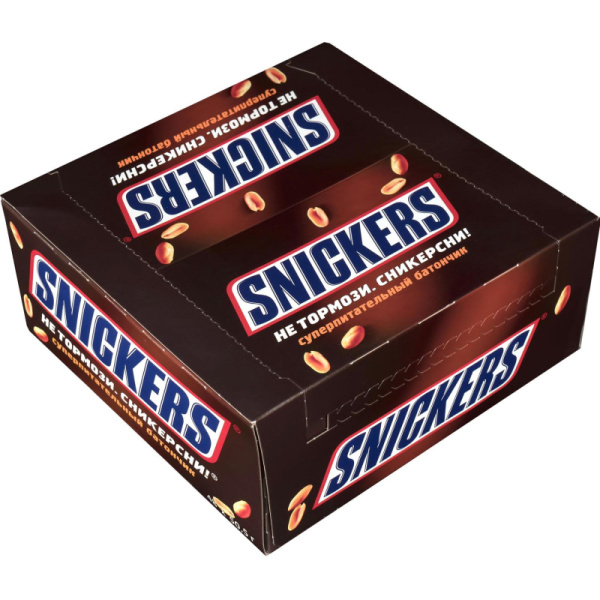 Шоколадный батончик Snickers 50,5г