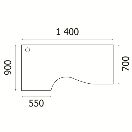Стол эргономичный ED_Vita правый V-1.5 сосна карелия 1400
