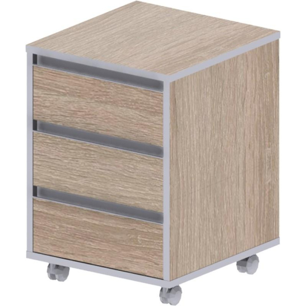 Тумба ED_Vita . выкатная V-3.0,центр.замок дуб сонома