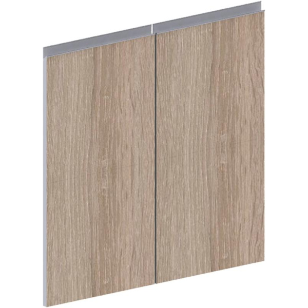 Двери ED_Vita дер.низкие 2шт V-4.0, дуб сонома