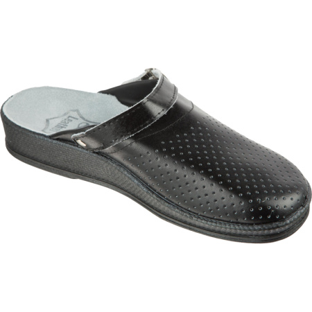 Сабо муж.нат.кожа цв.чёрный(р.42) (10-12-7)