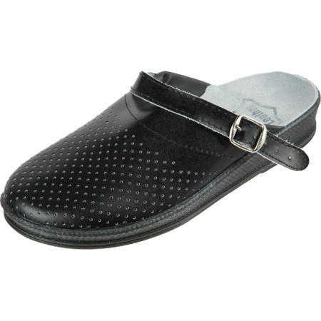 Сабо муж.нат.кожа цв.чёрный(р.44) (10-12-7)