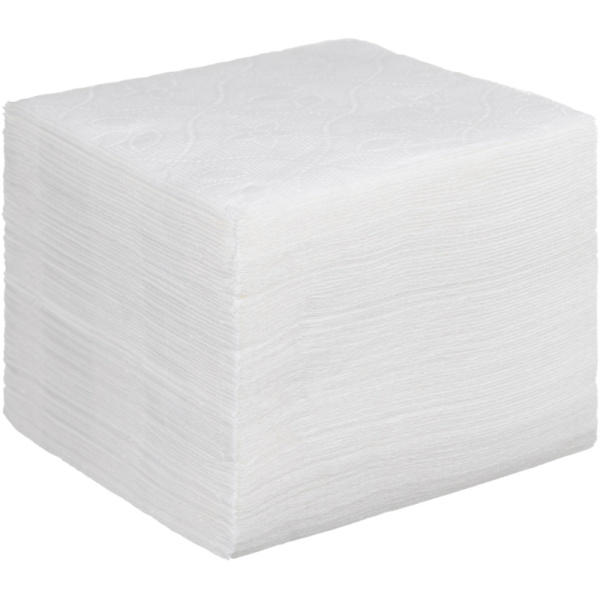 Салфетки бумажные Luscan 1сл24х24белые100шт/уп