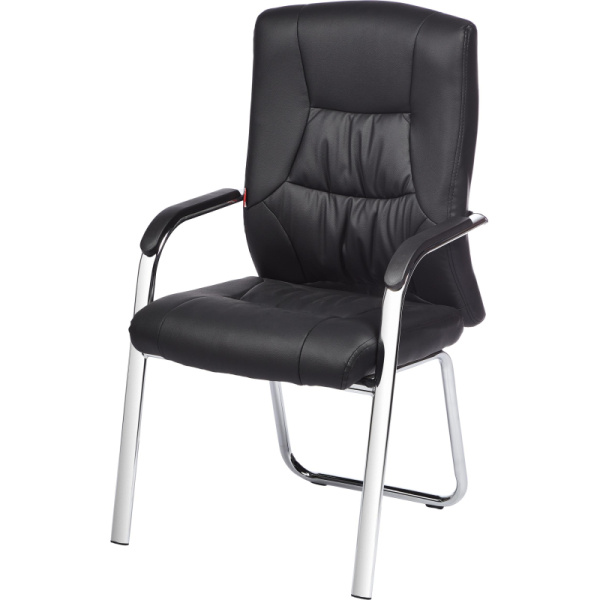 Конференц-кресло BN_TQ_Echair-807 VPU кожзам черный, хром