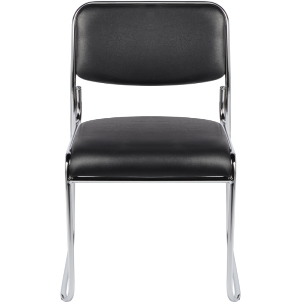 Стул BN_TQ_Стул Echair-802 VP к/з черный,без подл., хром