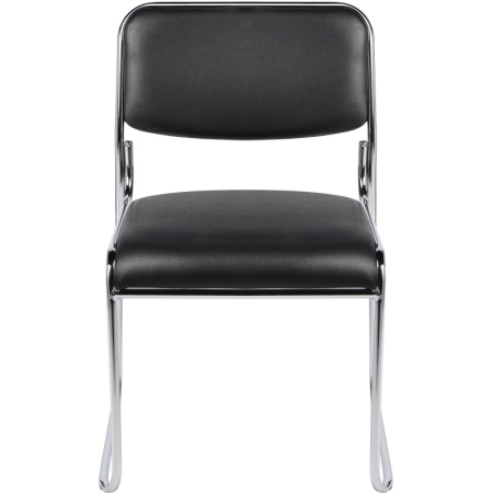 Стул BN_TQ_Стул Echair-802 VP к/з черный,без подл., хром