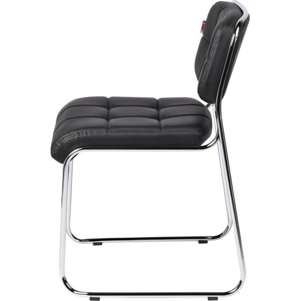Стул BN_TQ_Стул Echair-803 VP к/з черный,без подл., хром