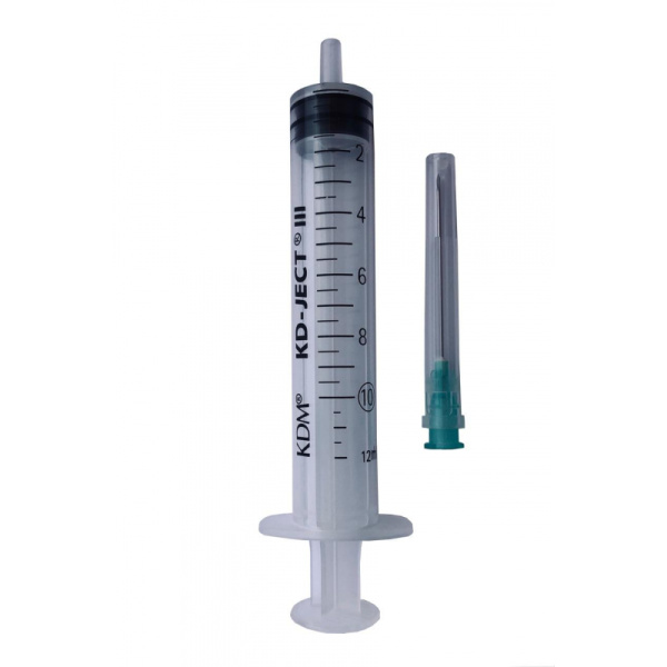 Шприц 3-комп. однораз. 10мл LS 21G(0,8x40) прил. 100шт/уп KD-Ject III