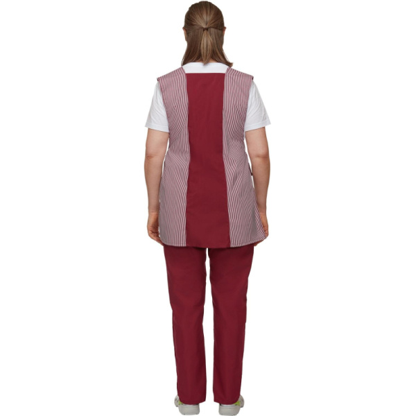 Костюм для горничных и уборщиц у08-СБР бордо (р.56-58)р.158-164