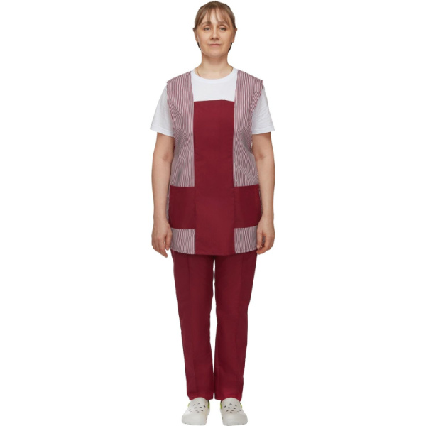 Костюм для горничных и уборщиц у08-СБР бордо (р.56-58)р.170-176