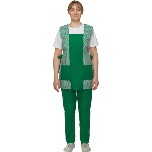 Костюм для горничных и уборщиц у08-СБР зелен (р.48-50)р.158-164