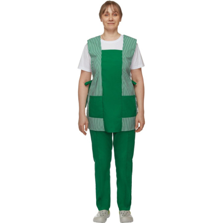 Костюм для горничных и уборщиц у08-СБР зелен (р.60-62)р.158-164