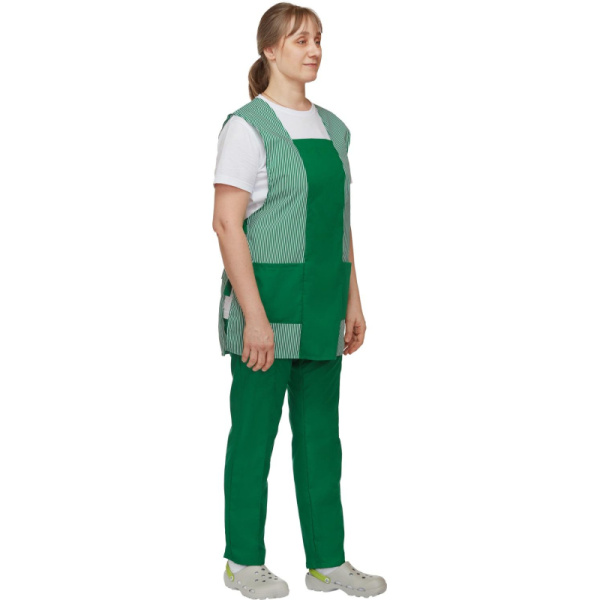 Костюм для горничных и уборщиц у08-СБР зелен (р.60-62)р.158-164