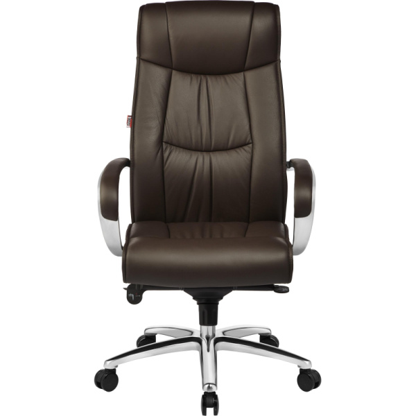 Кресло BN_Fc_Руководителя Echair-534 TL кожа коричневая, хром