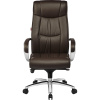 Кресло BN_Fc_Руководителя Echair-534 TL кожа коричневая, хром