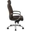 Кресло BN_Fc_Руководителя Echair-534 TL кожа коричневая, хром