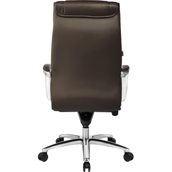 Кресло BN_Fc_Руководителя Echair-534 TL кожа коричневая, хром