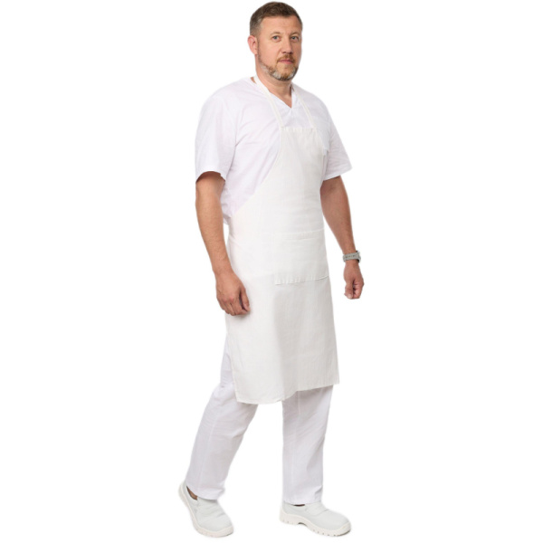 Фартук поварской универсальный белый