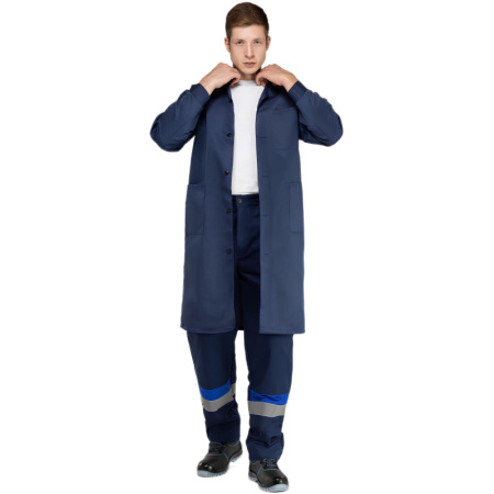 Халат муж. смесовый у03-ХЛ синий(р.44-46) 170-176