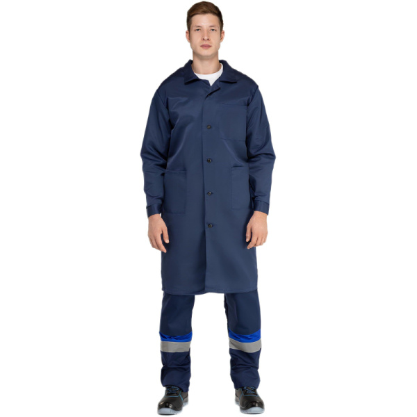 Халат муж. смесовый у03-ХЛ синий(р.60-62) 182-188