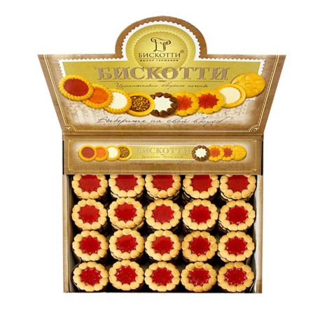 Печенье Бискотти  КОСТА БРАВО  вишнев. мармелад 2кг