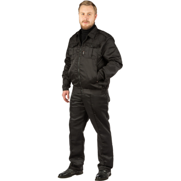 Костюм охранника К-м  Альфа  черн.(р.56-58)/170-176