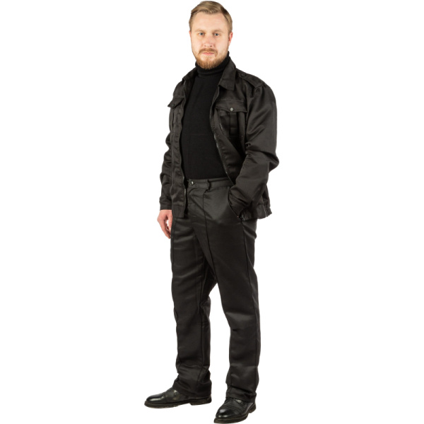 Костюм охранника К-м  Альфа  черн.(р.60-62)/170-176