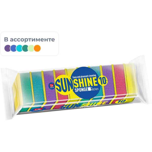 Губки для мытья посуды GRIFON из поролона , 10 шт/уп