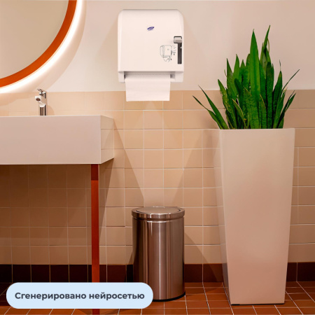 Диспенсер для полотенец рулон Luscan Professional механич белый