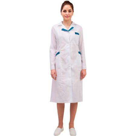 Халат для медицинского персонала м01-ХЛ женский (р.40-42) 170-176