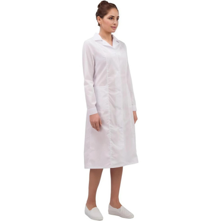 Халат для медицинского персонала жен. м04-ХЛ цв.бел. (р.64-66) 170-176