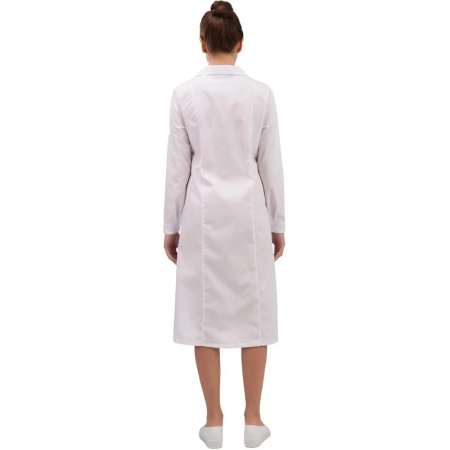 Халат для медицинского персонала жен. м04-ХЛ цв.бел. (р.64-66) 170-176