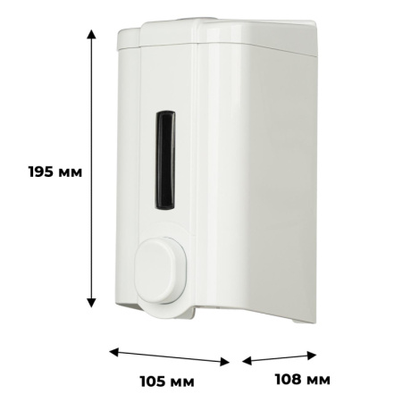 Дозатор для жидкого мыла Luscan Professional 1000мл белый пластик