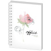 Бизнес-тетрадь 60л,кл,А5,Office Flowers,тв.пер,спир,УФ(СВА5-60OF)