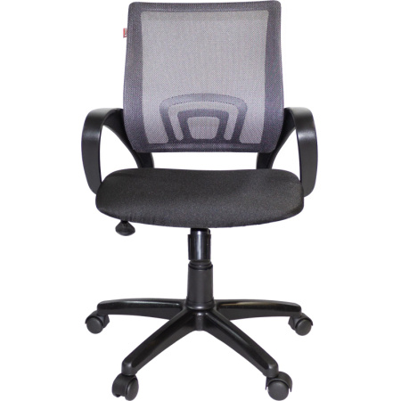 Кресло VT_EChair-304 TC Net ткань черн/сетка серая, пластик