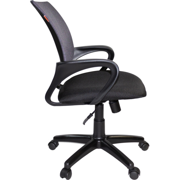 Кресло VT_EChair-304 TC Net ткань черн/сетка серая, пластик