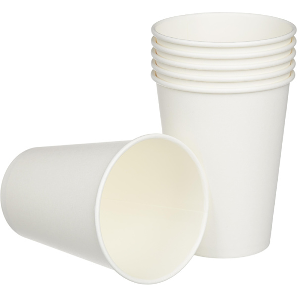 Стакан одноразовый бум 1-сл. d-90мм 300мл белый КОМУС 50шт/уп