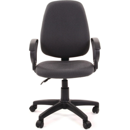 Кресло VT_EChair-318 AL ткань серая, пластик