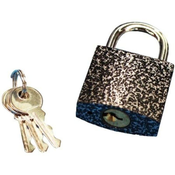 Замок навесной KD (32xd=5) металл хром/серый (3кл)