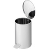Ведро мусорное с педалью 20л стальное, хром, 250х400мм
