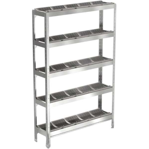 Стеллаж металлический AppetiTT СРТ-18/1503ц для тарелок 5пол,1500х300х1800