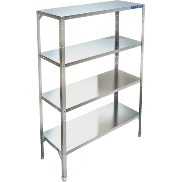 Стеллаж металлический Техно СТР-324/1500 4 полки (430)нерж.1500х500х1830