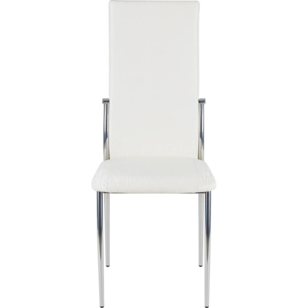 Стул для столовых Ct_Пекин С2.00.45 хром зеркало, к/з 20544 св-сер (2 шт/уп